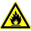 Знак Пожароопасно. Легковоспламеняющиеся вещества