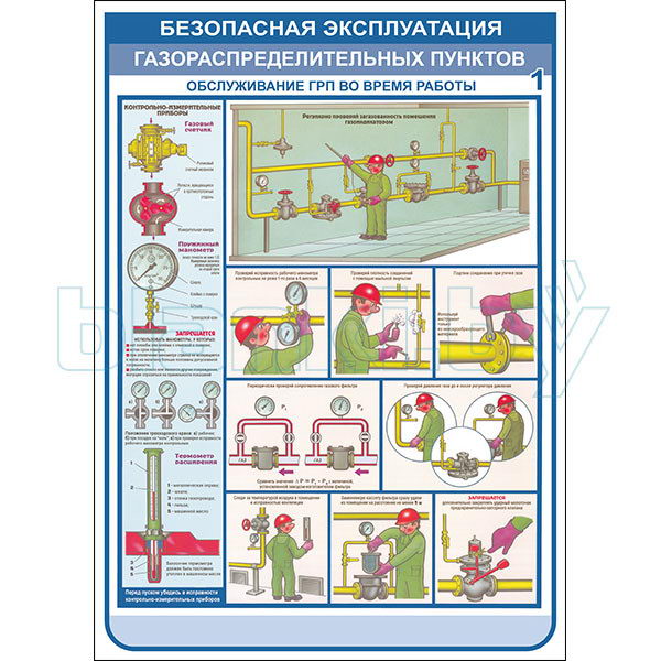 Плакаты безопасная эксплуатация газораспределительных пунктов
