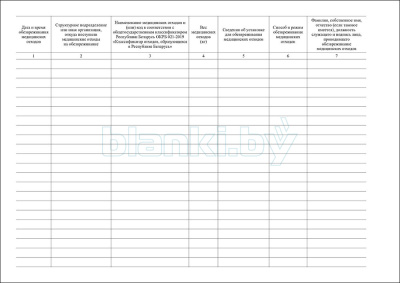 Журнал учета обезвреживания медицинских отходов аппаратным методом внутренняя часть