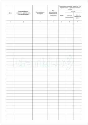 Журнал для записи противоэпизоотических мероприятий Форма № 2-вет, сельхозучёт внутренняя часть