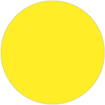 Знак для слабовидящих Желтый круг
