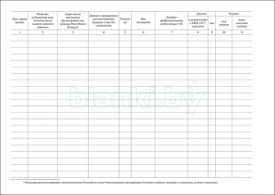 Журнал ежедневного учета работы врача-специалиста стоматологического профиля, зубного фельдшера внутренняя часть