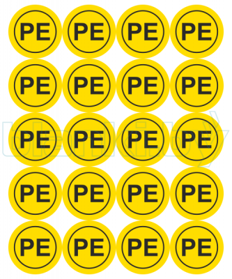 Знак PE нулевой защитный проводник